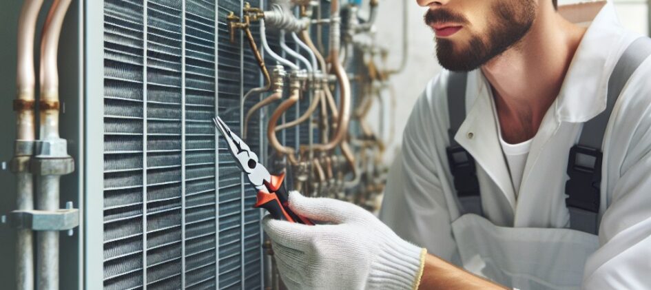 Serwis skraplaczy – procedury naprawcze po awarii.